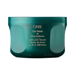 An emerald tub of Oribe Curl Gele on white background